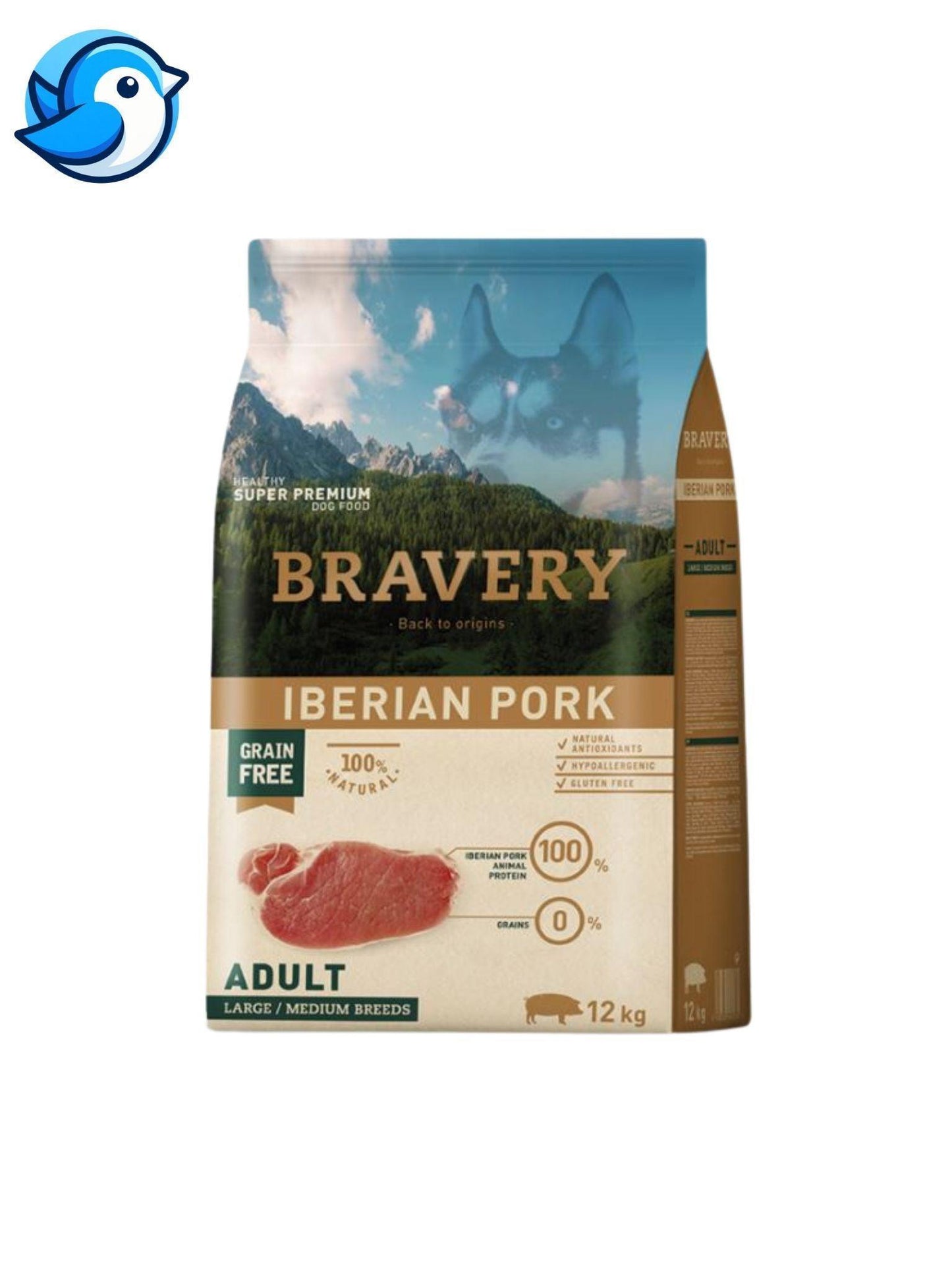BRAVERY 12KG IBÉRIAI SERTÉS 43% HÚS - Pöpi Állateledel és Kiegészítők