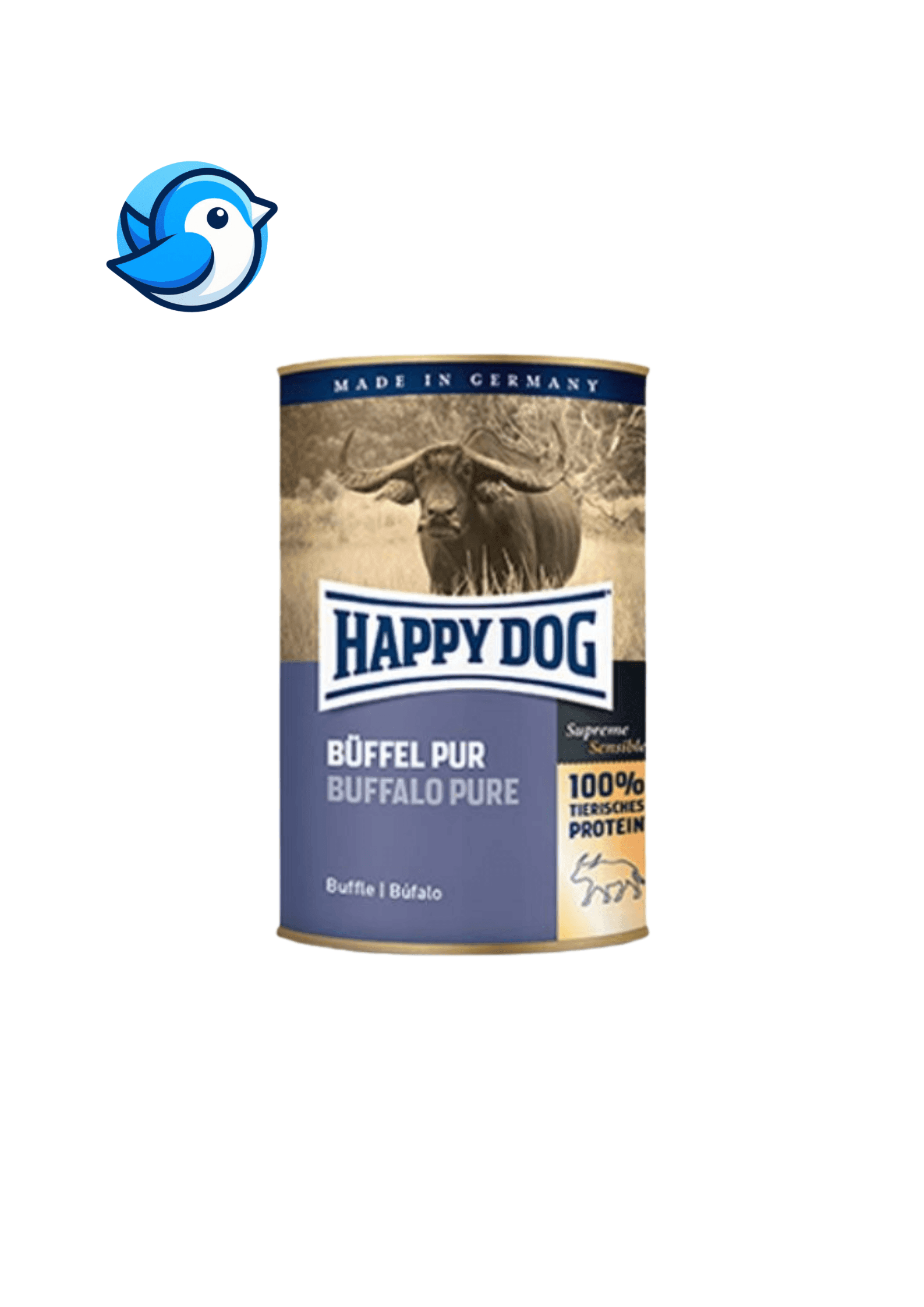 Happy Dog Konzerv 100% Bivalyhús 800g - Pöpi Állateledel és Kiegészítők