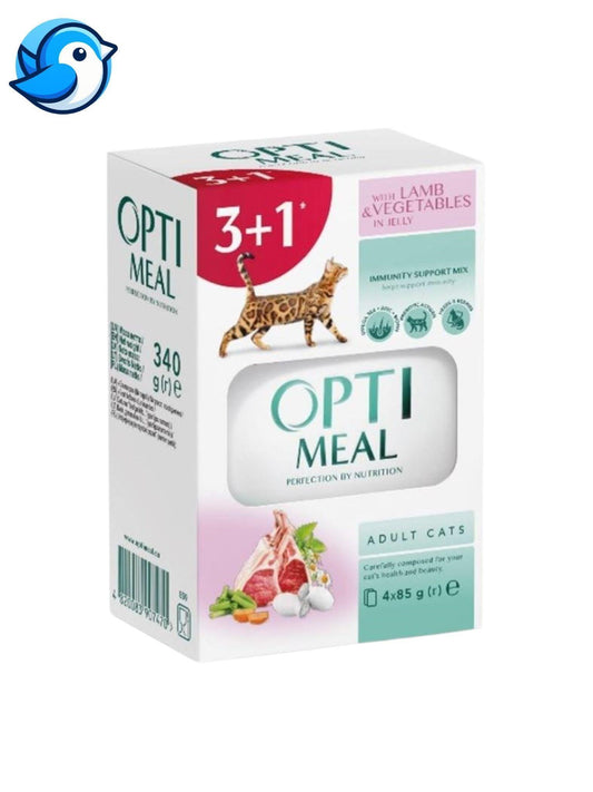 OPTI MACSKA ALUT BORJÚBÁRÁNYNYÚL 3+1db 85G - Pöpi Állateledel és Kiegészítők