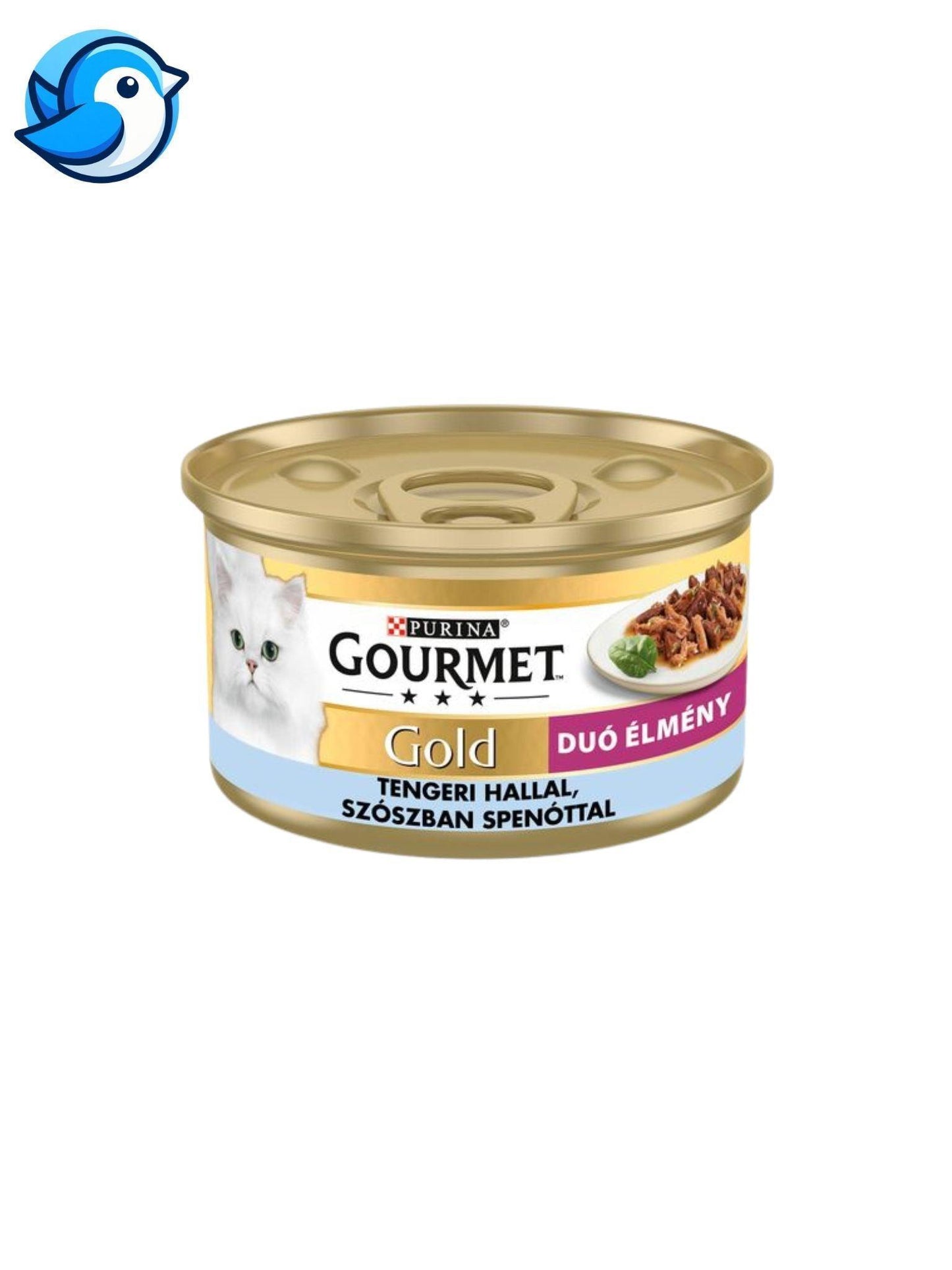 GOURMET GOLD 12X85G TENGERI HAL SZÓSZBAN SPENÓTTAL - Pöpi Állateledel és Kiegészítők