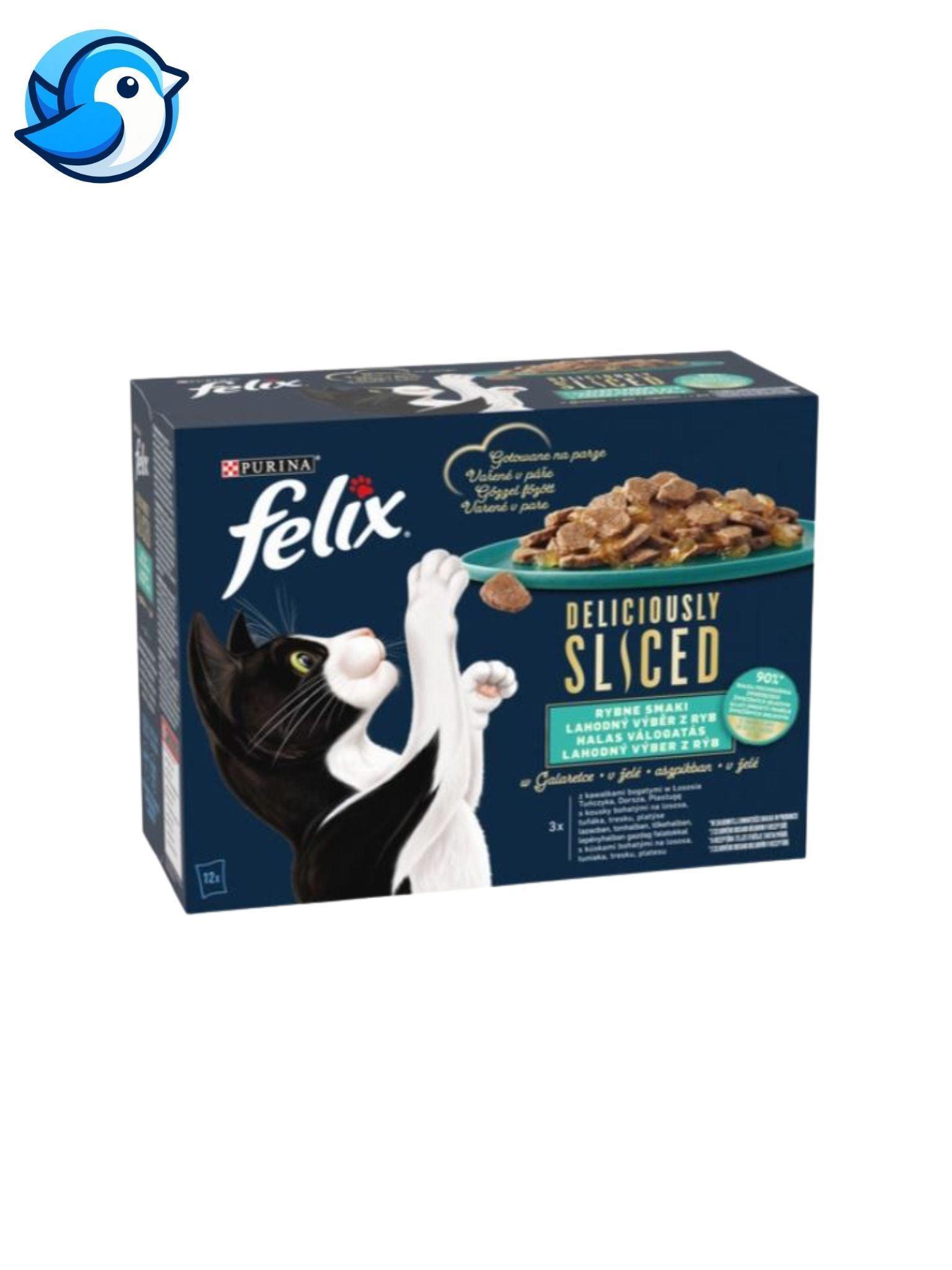 FELIX DELICIOUSLY 12X80G HALAS VÁLOGATÁS - Pöpi Állateledel és Kiegészítők