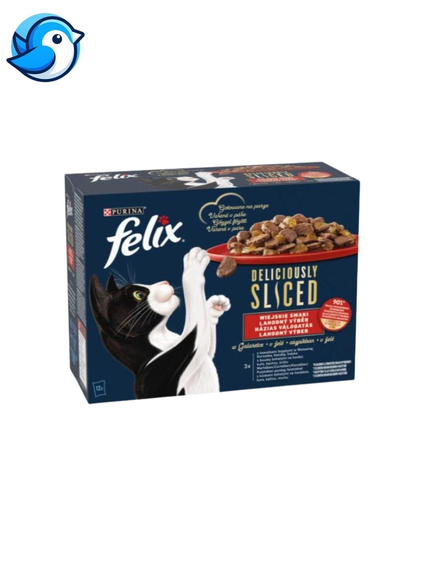 FELIX DELICIOUSLY SLICED 12X80G HÁZIAS VÁLOGATÁS - Pöpi Állateledel és Kiegészítők