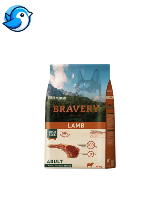 BRAVERY 4KG BÁRÁNY HYPOALLERGÉN, SUPER PRÉMIUM - Pöpi Állateledel és Kiegészítők
