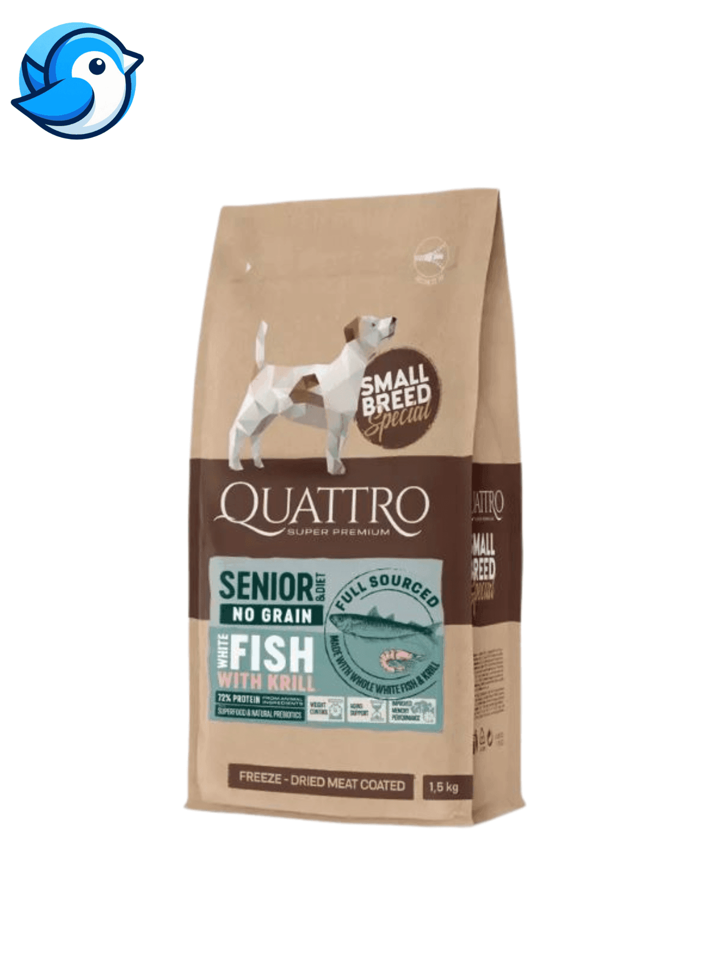 QUATTRO Hypoall SENIOR Fish 1,5kg Kutya Teljesértékű száraz táp - Pöpi Állateledel és Kiegészítők