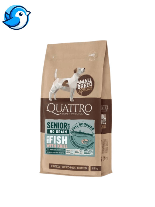 QUATTRO Hypoall SENIOR Fish 1,5kg Kutya Teljesértékű száraz táp - Pöpi Állateledel és Kiegészítők