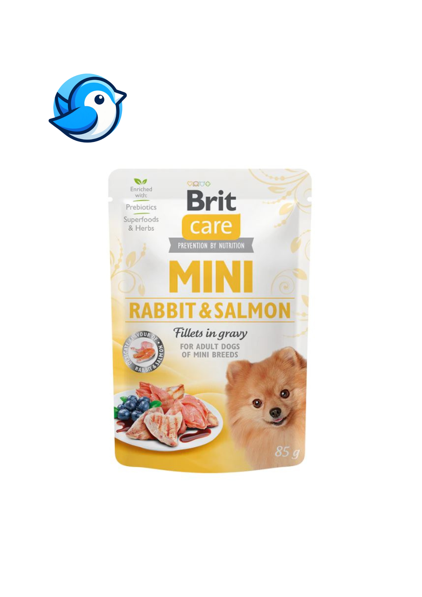 Brit Care Dog 24x85g MINI Nyúl és Lazac Alutasakos